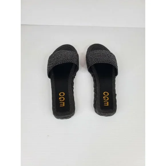 EGO Beach Bums Woven Sliders in Black Size 7 - Picture 6 of 9
